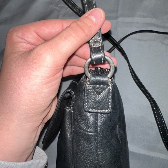 Fossil Black Leather Crossbody Bag - Picture 9 of 13